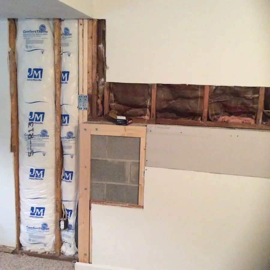 Wall insulation replacement during Structural Drying in Cortlandt